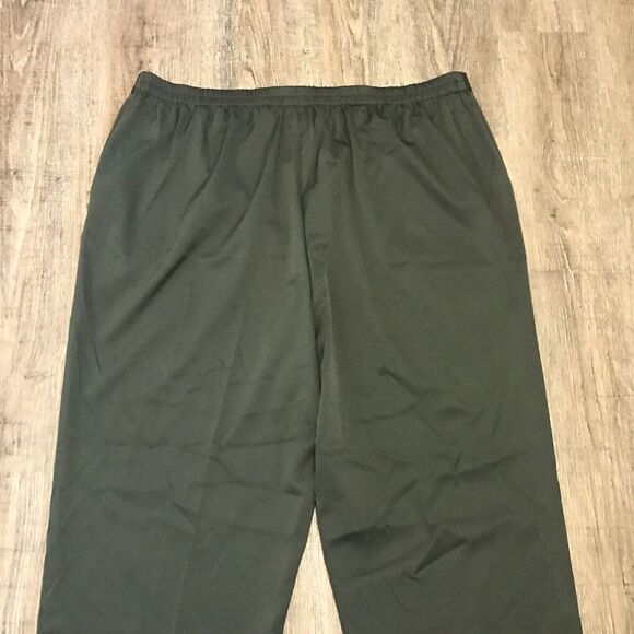 C.B. Collections Pull On Green Dress Pants ~ Sz 22W ~ High Rise ~ 29" Inseam - Picture 5 of 6